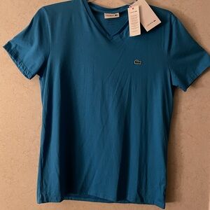 Lacoste blue tshirt Medium